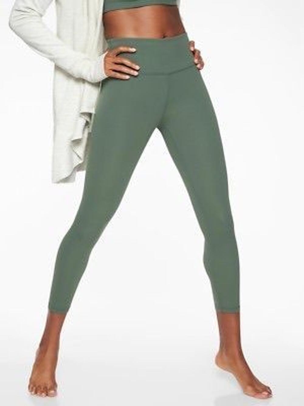 NWT Athleta Elation High Rise Leggings Sage Green Size S